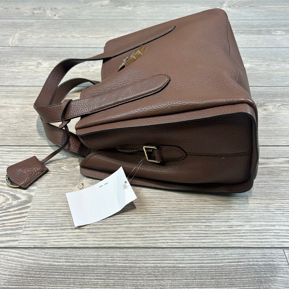 RADLEY LONDON Brown Pebbled Leather Top-Handle Crossbody - Picture 4 of 9